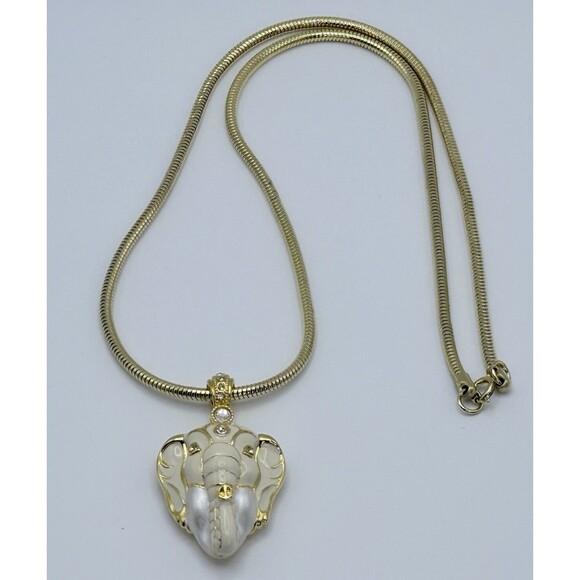 Edgar Berebi Maharaja Elephant Pendant Necklace 1997 Vintage Locket w/Signed COA - Picture 11 of 11